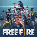 Free Fire battle royale gameplay showing character with weapon on island map during fast action combat