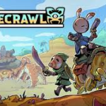 Dune Crawl gameplay on PC showing desert exploration survival mechanics wide sand dunes and minimal interface on large screen.