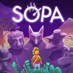 SOPA Tale of the Stolen Potato PC gameplay showing a child exploring a dream-like environment in a calm story-driven indie game